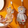 Cute Hand Towel Bathroom Hanging Towels Cartoon Animal Towels Absorbent Kitchen Dishcloths Kids Bathing Towel