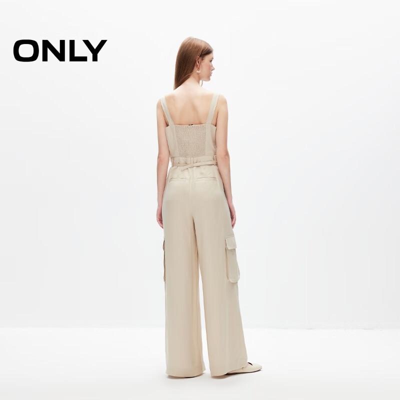 ONLY Women's V-Neck Loose Jumpsuit