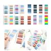 1600 pièces/paquet Marqueurs de Page Notes Adhésives Onglets Onglets de Livre Onglets Adhésifs Stick It Tabs