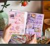Falling Dream II: Japanese Retro Die-cut Sticker Book for Journals & DIY Collage