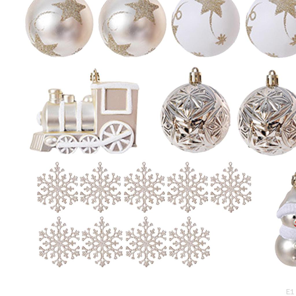 Ball Ornaments Decorative Shatterproof DIY Tree Decorations for Holiday, , Festive Photo Prop