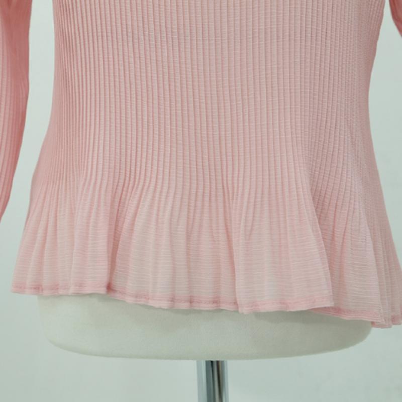 Shiz Madam Women 7 Sleeve Cherry Blossom Pleats Cardigan J31798