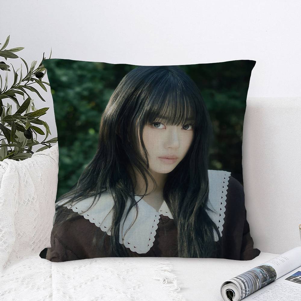 Hot Kpop Girl Mmeovvs Pillowcase Toon Gift Cushion Cover Bedroom Home Sofa Chair Seat Decor Pillow Case