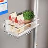 Magnetic Spice Rack Organizer Refrigerator Spice Rack Single Tier Fridge Spice Storage Shelf Kitchen Space Saver