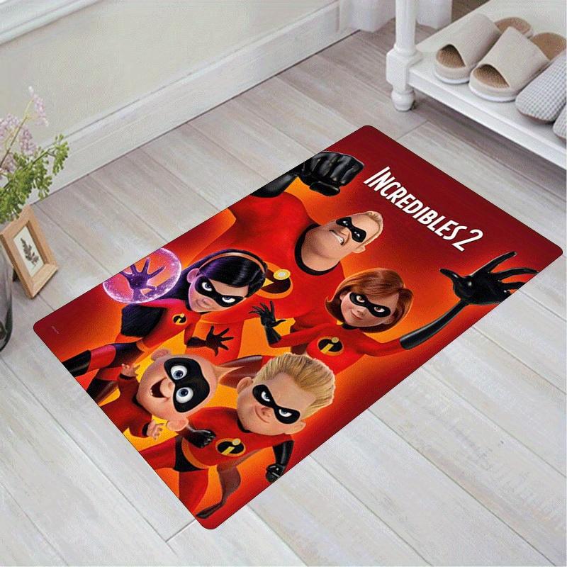 

1pc The Incredibles Pattern Area Rug Soft Flannel Floor Mat for Living Room,Office,Bedroom and Carpet,Sofa Coffee Table Floor Mat 60cm by 90cm
