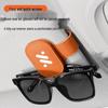 Multifunctional Leather Car Visor Clip for Tickets, Sunglasses, and Cards (Model: LS7 LS6L7)