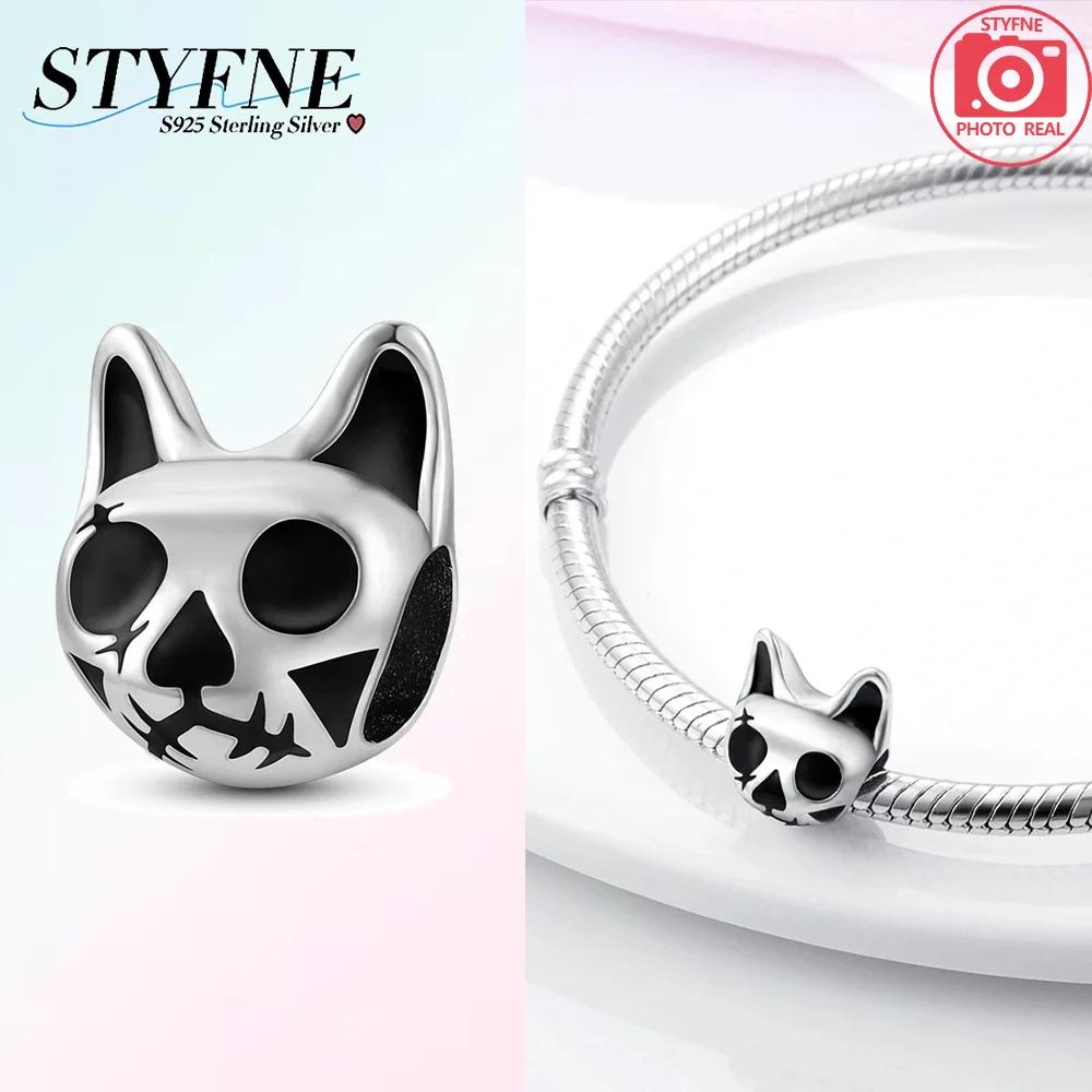Halloween Skull Head Charm Bead Component Bead Component Compatible With Authentic Original Bracelet High Quality Fine Jewelry Do It Yourself Women