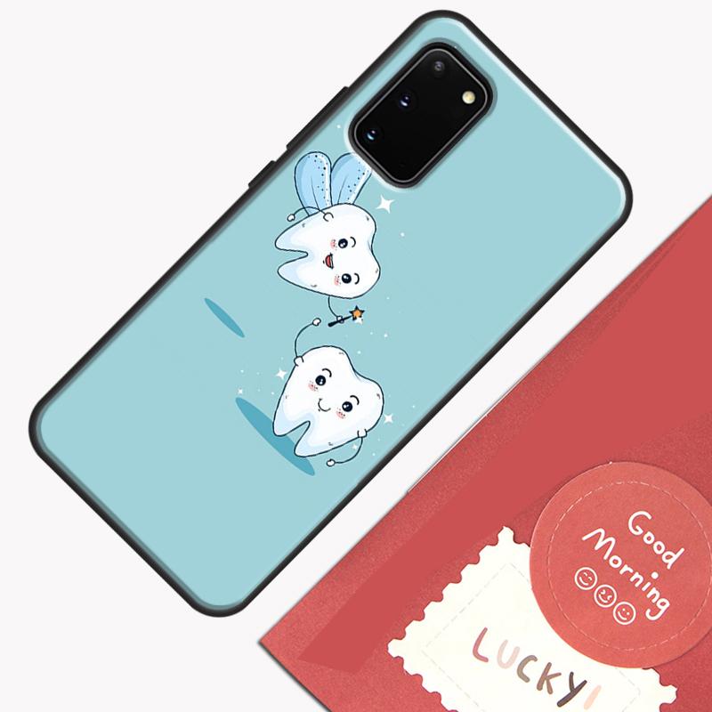 Cute Tooth Dentist Phone Case For Samsung Galaxy S23 S26 Ultra S20 S21 S22 S24 S25 Plus S10 S25 FE Cover Shell