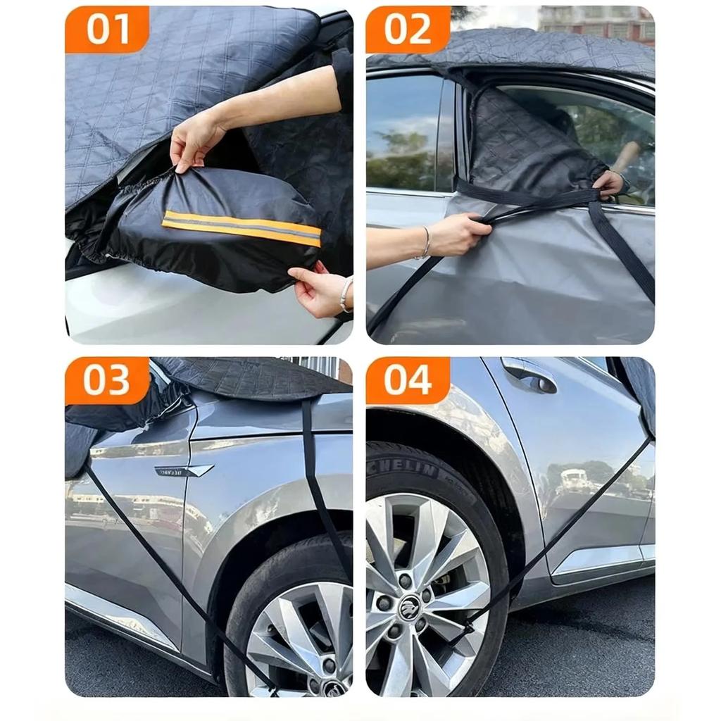 Car Windshield Snow Sun Shade Waterproof Protector Front Windscreen Cover Summer and Winter Dual-purpose Sunshade Snow Shiled