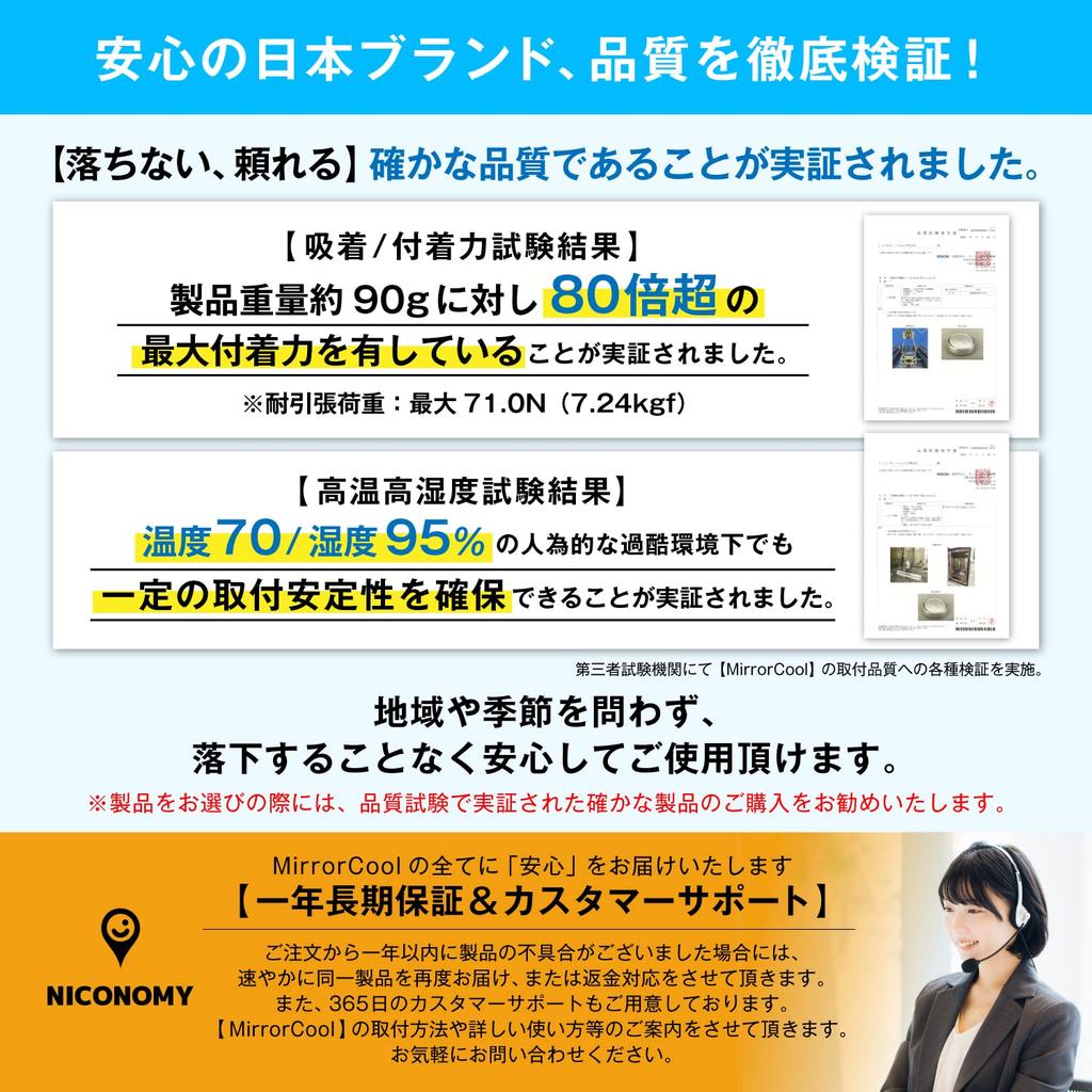 Lusterko pomocnicze, Zalecany zapalniczkowy / Typ przyssawki, Zdejmowany dodatek (Testowane adsorpcją przez