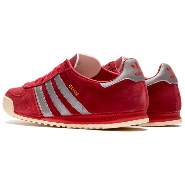 Adidas Originals Guam Trendy Comfortable Durable Breathable Low-Top Casual Shoes Men Casual Shoes Red IG6182