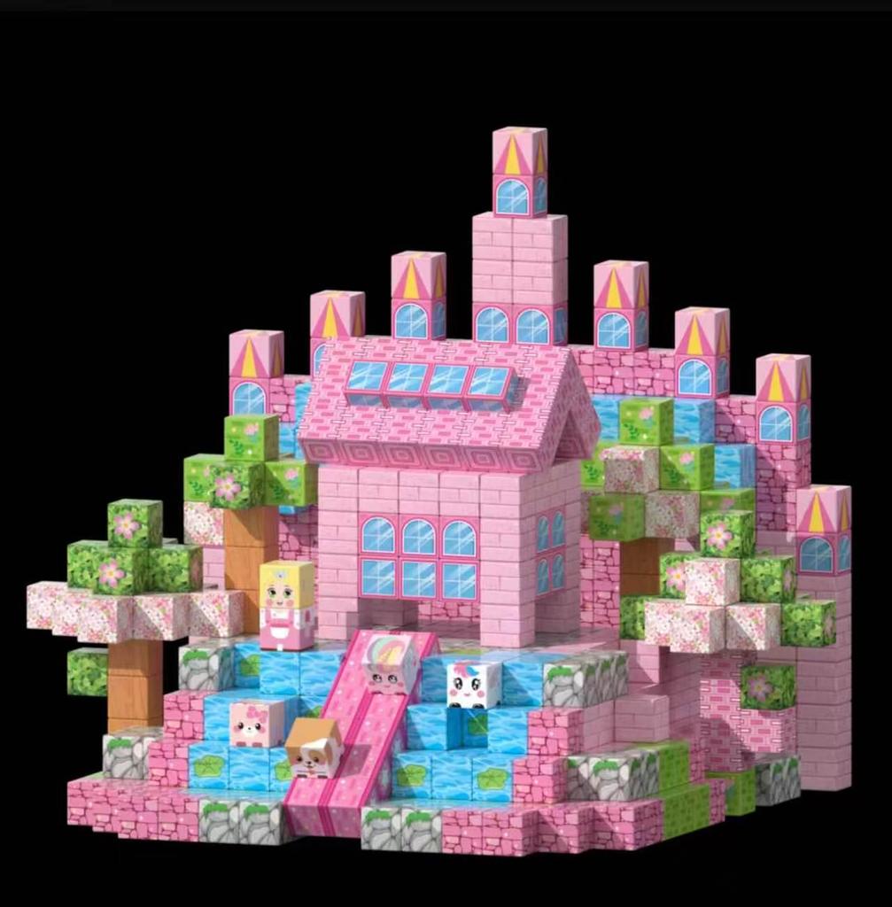 Magnetic Building Blocks Castle Set – Ice and Snow Edition