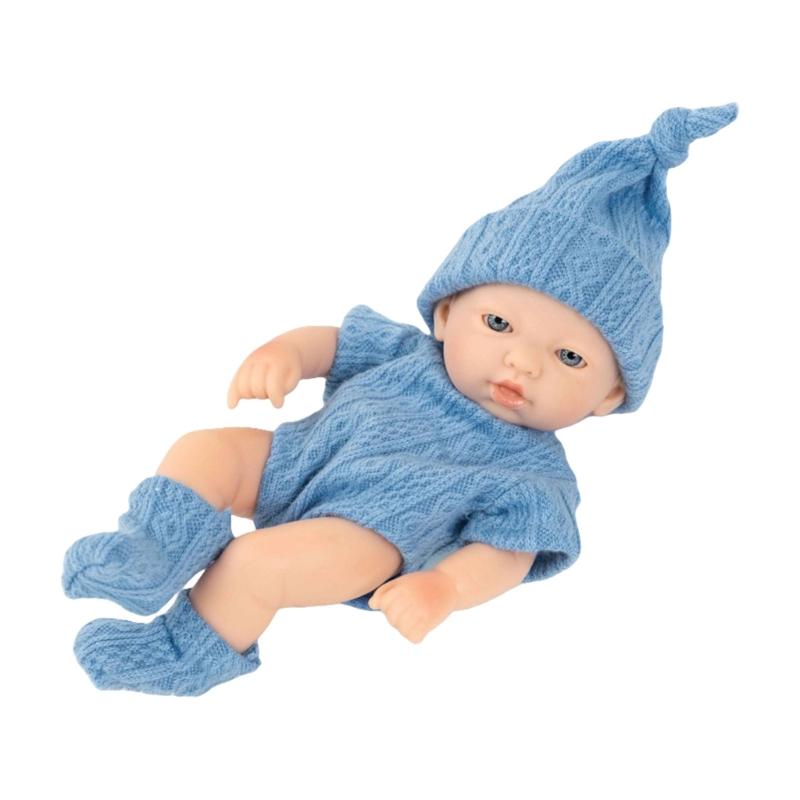 7in Collectible Doll Interactive Reborns Toy Washable Baby Doll New Parent Gifting Dolls Toddler Cuddle Educational Toy