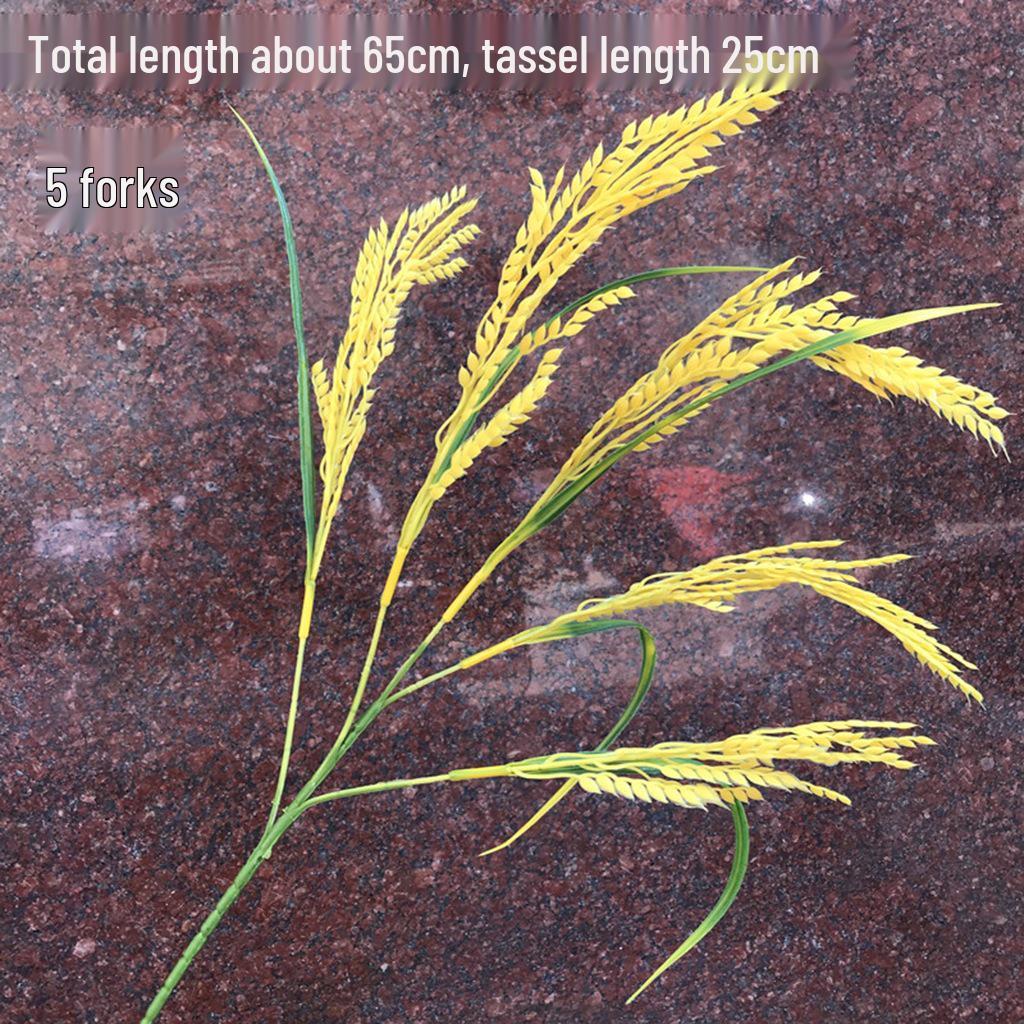 Plastic Wheat Ears Artificial Flowers for Outdoor Decoration and Play Props