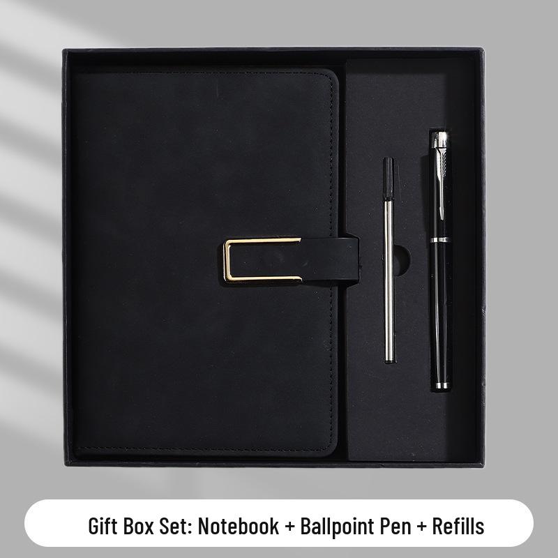 A5 Business Office Snap Button Notebook with Custom LOGO for Meetings
