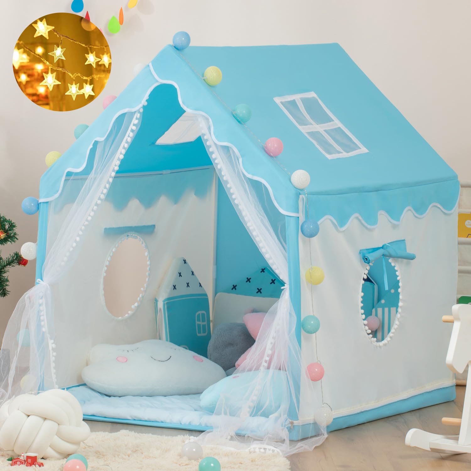 

Игра Игра в помещении Игрушка для улицы Секретный Рождественский Звездный свет Детская палатка, Комната мальчика, Магазин, База, Подарок,