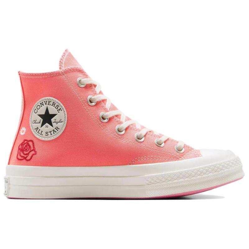 Converse Chuck 70 Embroidered Comfortable and Versatile Lightweight High-Top Espadrilles Women's Watermelon Mud