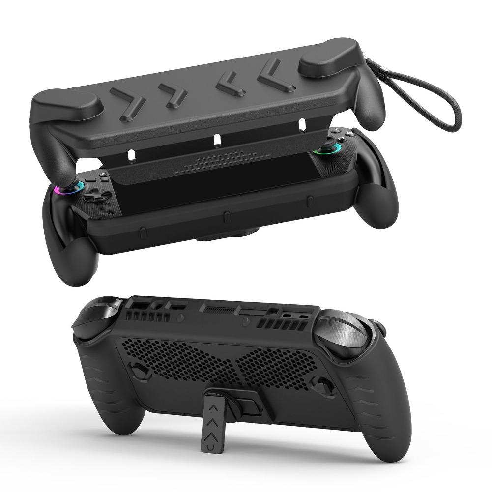 For ASUS ROG Ally X Protective Case with Stand TPU Silicone Soft Shell Cover All Inclusive Sleeve Case for ROG Ally X Cover