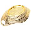 Oval Shape Fruit Tray Gold Decorative Tray Elegant Jewelry Organizer Tray  Kitchen Counter
