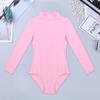 Girls Basic Long Sleeve Ballet Dance Gymnastics Training Leotard Jumpsuit Unitard Tights Dancewear Bodycon Bodysuit
