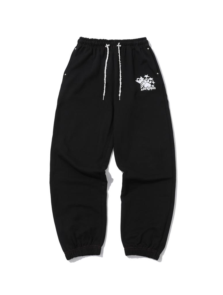 KEEMHII Stardust Stitch Sweatpants - [Black]