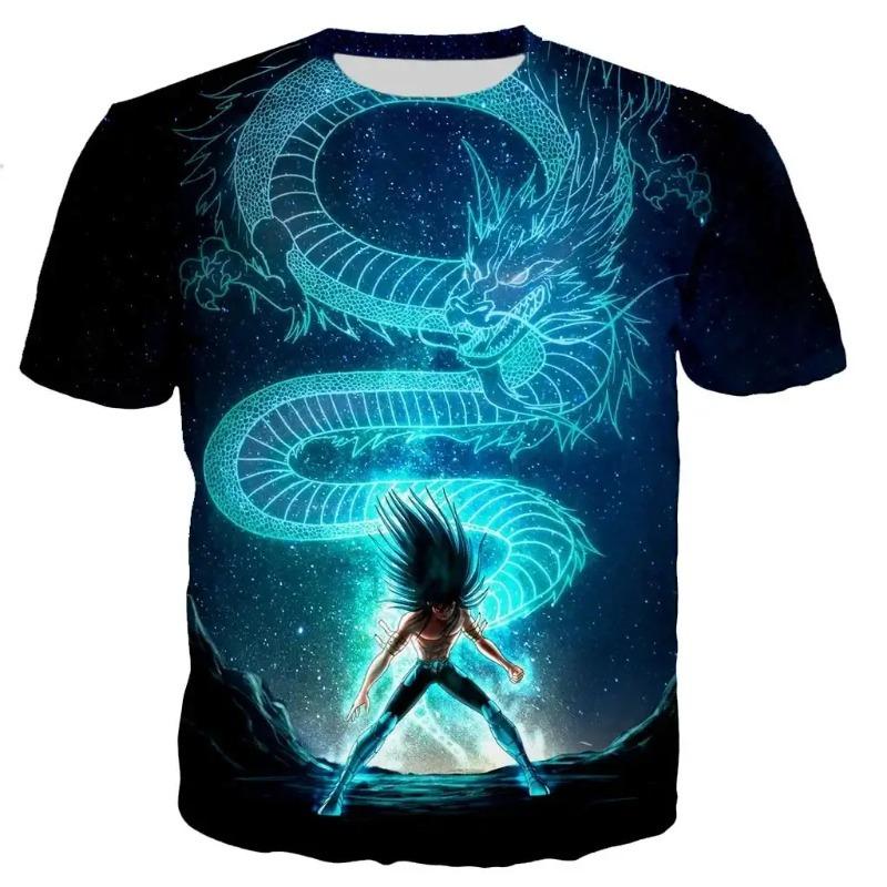 Anime The Knights of The Zodiac Saint Seiya 3D Printed T Shirt For Men Women Short Sleeve Harajuku Style Tops Trend Kid Y2k Tees