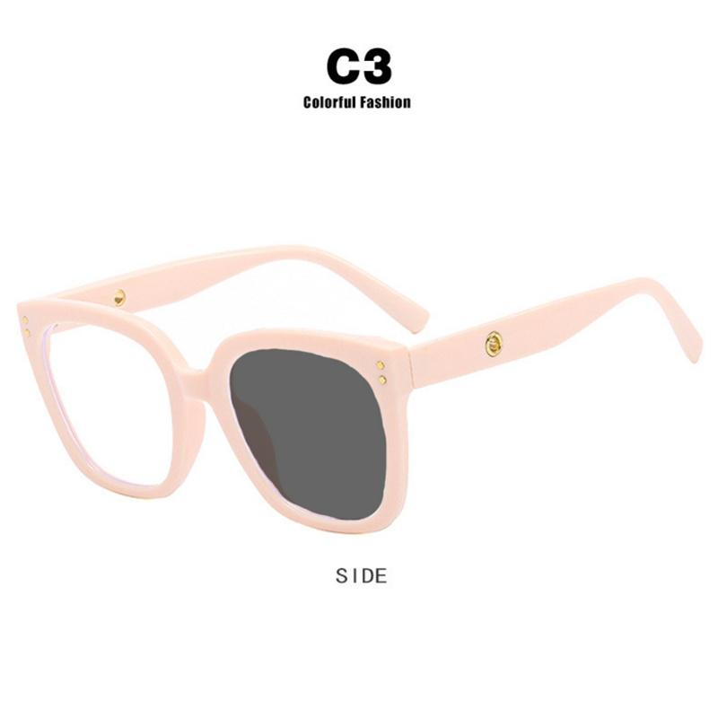 New Brand Fashion Oversize Square Glasses Women Frame Photochromic Anti Blue Light Computer Reading Eyeglass