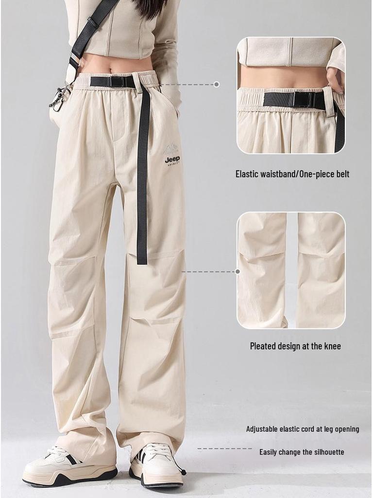 WASSUP Women's 2025 Summer Quick-Dry Cargo Pants for Hiking & Sports