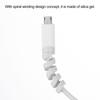4Pcs Cable Protector Flexible Anti-tangled Anti-bending Anti-break Spiral Data Cable Protective Sleeve Phone Accessories