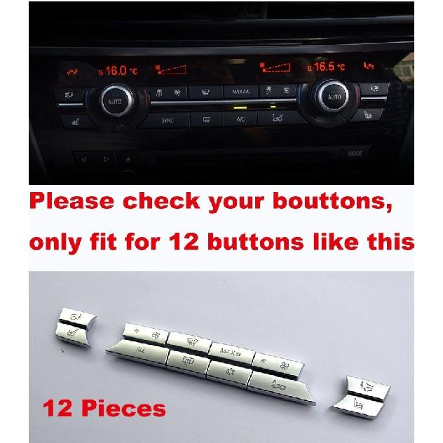 Car Heater Climate Control wind Volume air conditioning Switch Fan Button Cap Cover for BMW 5 6 7 X5 X6 F10 F11 F06 F01 F15 F16