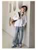 Boys' Straight-Leg Jeans - Spring & Autumn Style, Medium/Large Sizes, Loose Fit