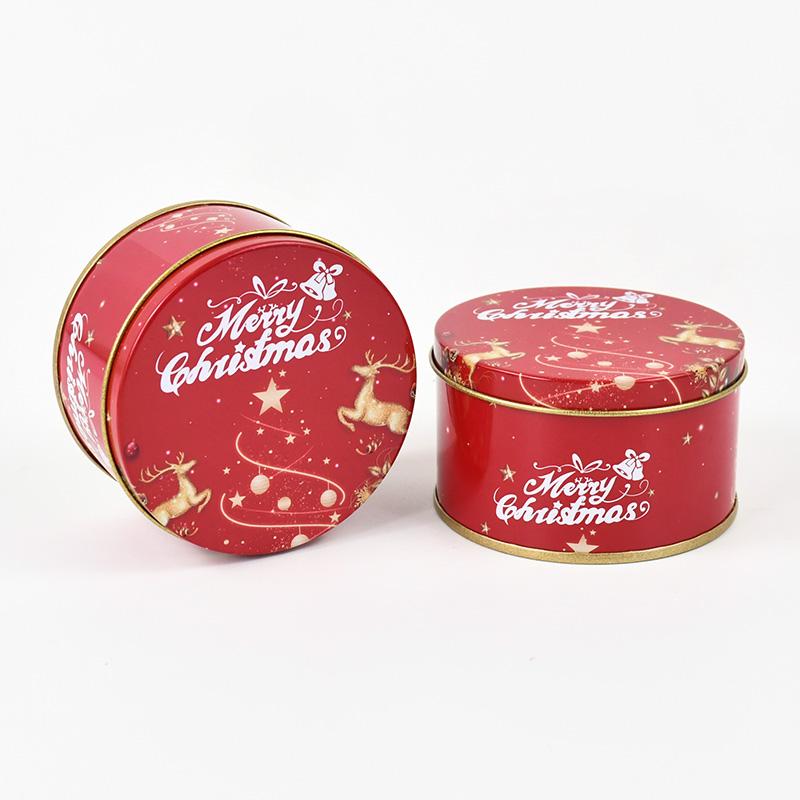 6/1 buc Cutie Cadou Crăciun Cutie Metalică Staniu Bomboane Fursecuri Ambalaj Cutie Recipiente Cadou Anul Nou Copii Decor Consumabile Petrecere Crăciun Navidad