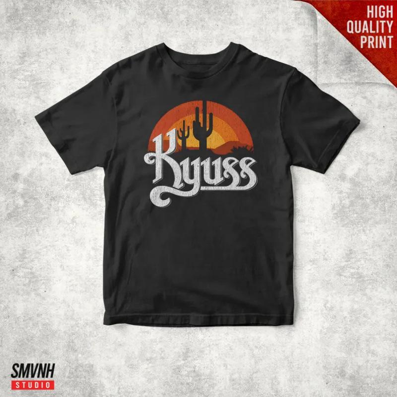 Vintage Kyuss Band Retro Unisex t-shirt S чёрный