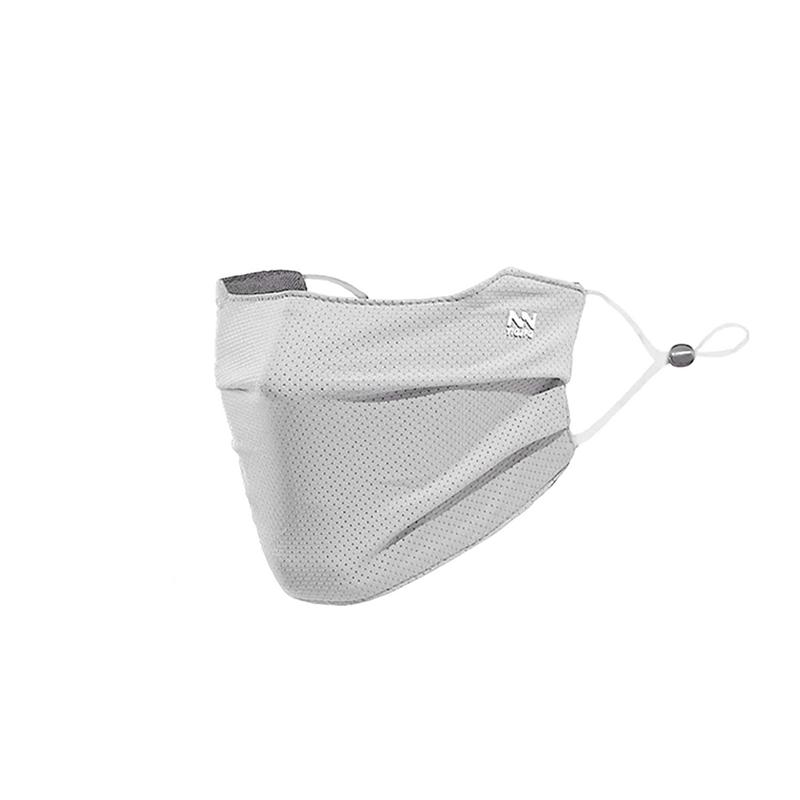 

Ice Silk Face Cover Summer Cycling Breathable Sun UV Protection Running Exercise Face Shield Reusable Motorcycle Face Mask світло-сірий колір