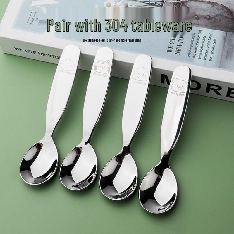 Cartoon Dinner Plate - 304 Stainless Steel Kid s Tableware Food Tray for Kindergarten