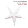 5pcs Hollow Star Hanging Pendants Christmas Decor