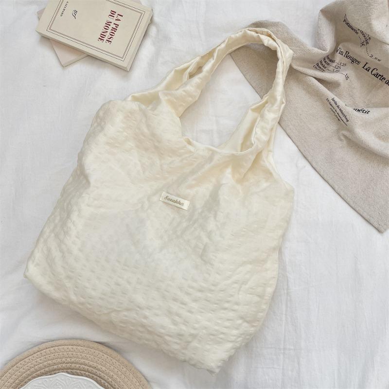 

5 Premium sense large capacity armpit bag work women s bag student canvas shopping bag shoulder bag handbag