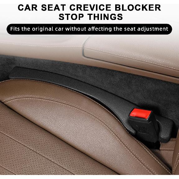 2 Pack Car Seat Gap Filler Car Seat Gap Interior Universal Fit PU Leather Car Seat Gap Plug For Filling Gaps Between Seats And Consoles Stop Things