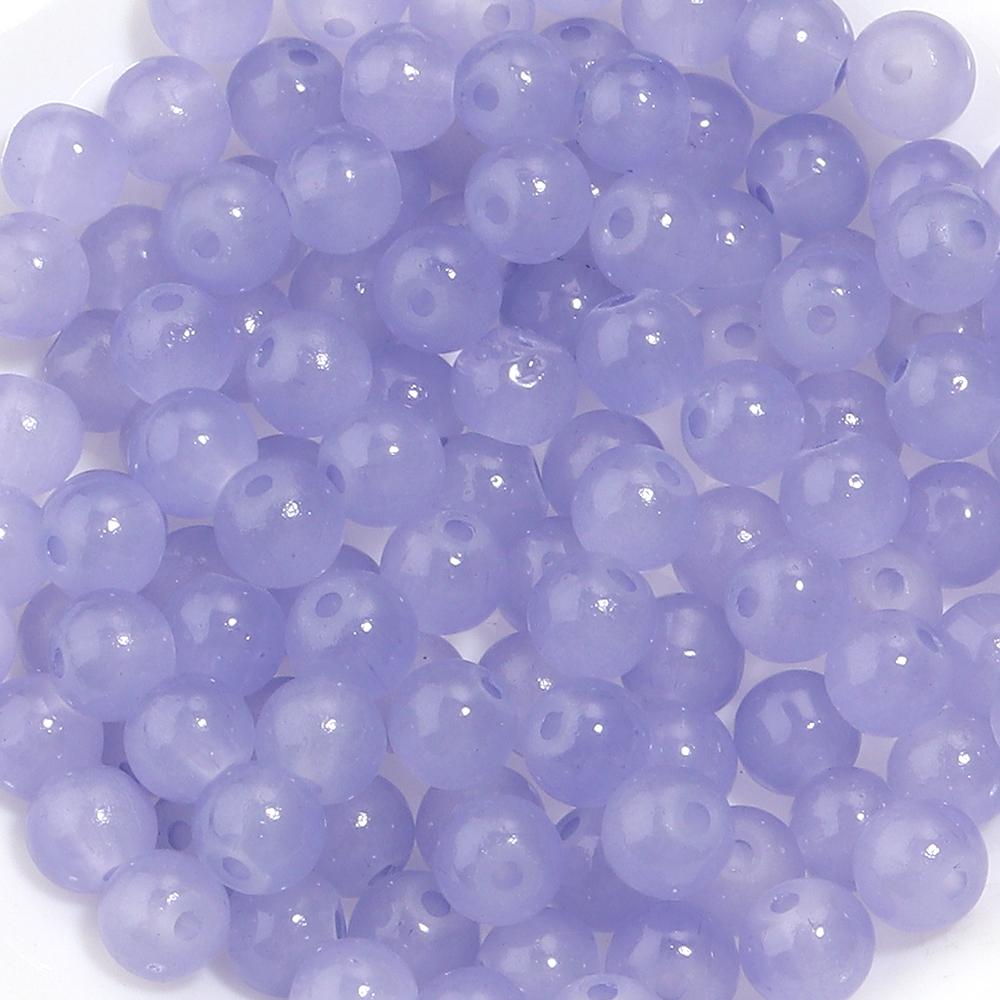 60pcs 8mm Glass Beads Colorful Round Loose Spacer Beads for Jewelry Making DIY Necklace Bracelets Earrings Key Chain Accessories