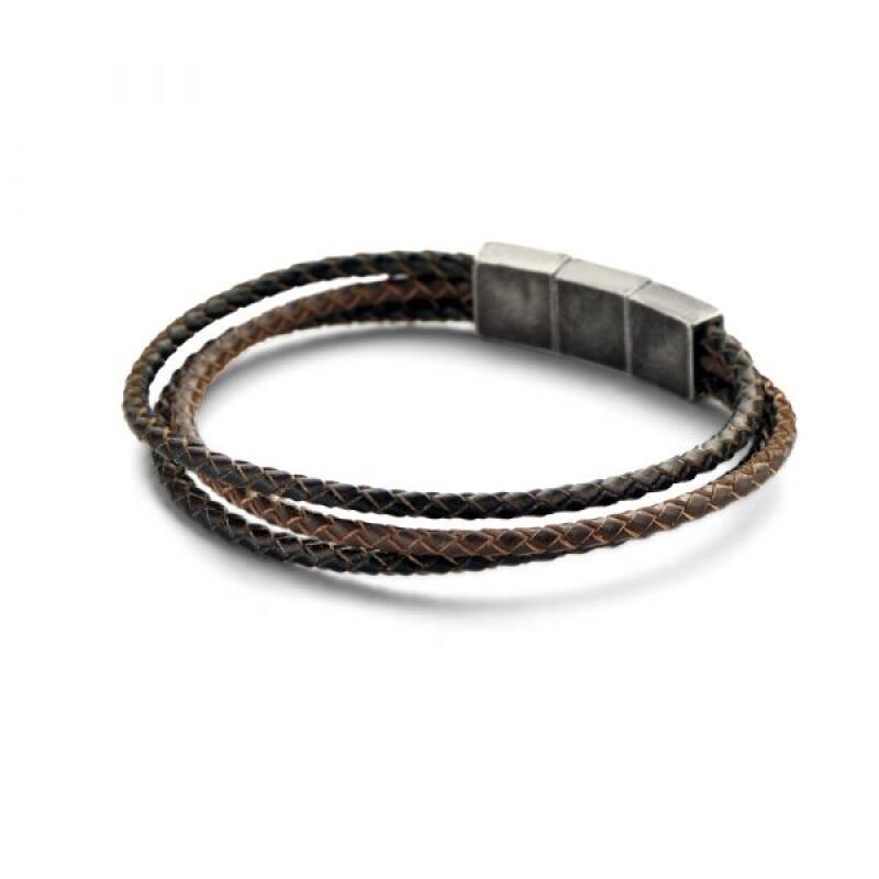 

[Frank 1967] Bolzano Leather Bracelet Brown 7FB-0437