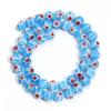 Millefiori Glass Beads 8mm - Round, Single Flower, Loose Beads for DIY Jewelry