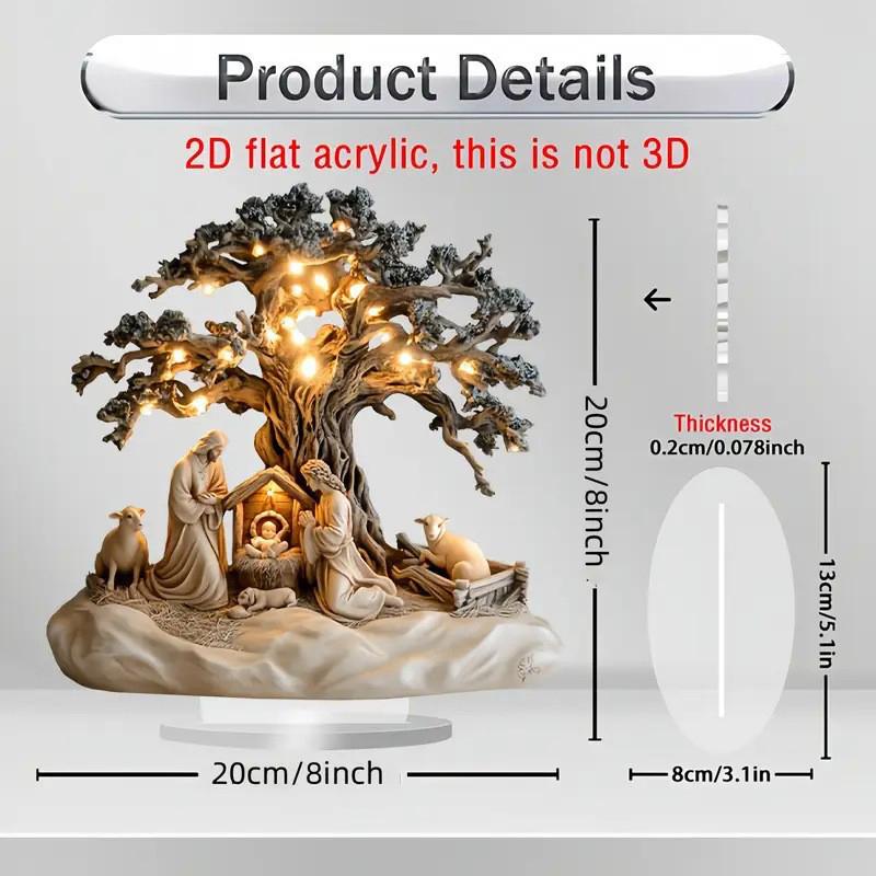 New Christmas Desktop Decorations Home And Office Acrylic Decorative Ornaments Christmas Decorations