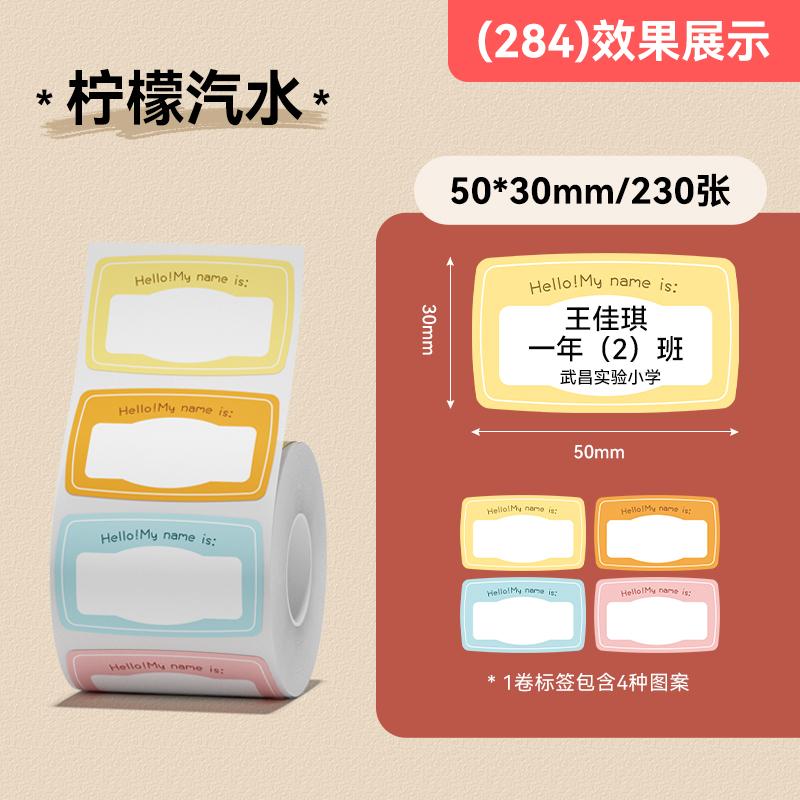 NIIMBOT B1/B2/B2Pro/B21/B21Pro/B31/B4/B203/B3S Cartoon Label Name Stickers Cute Colorful Thermal Classified Sticky Note Storage Printing Paper
