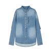 Croquis Men's Loose Fit Denim Long Sleeve Shirt