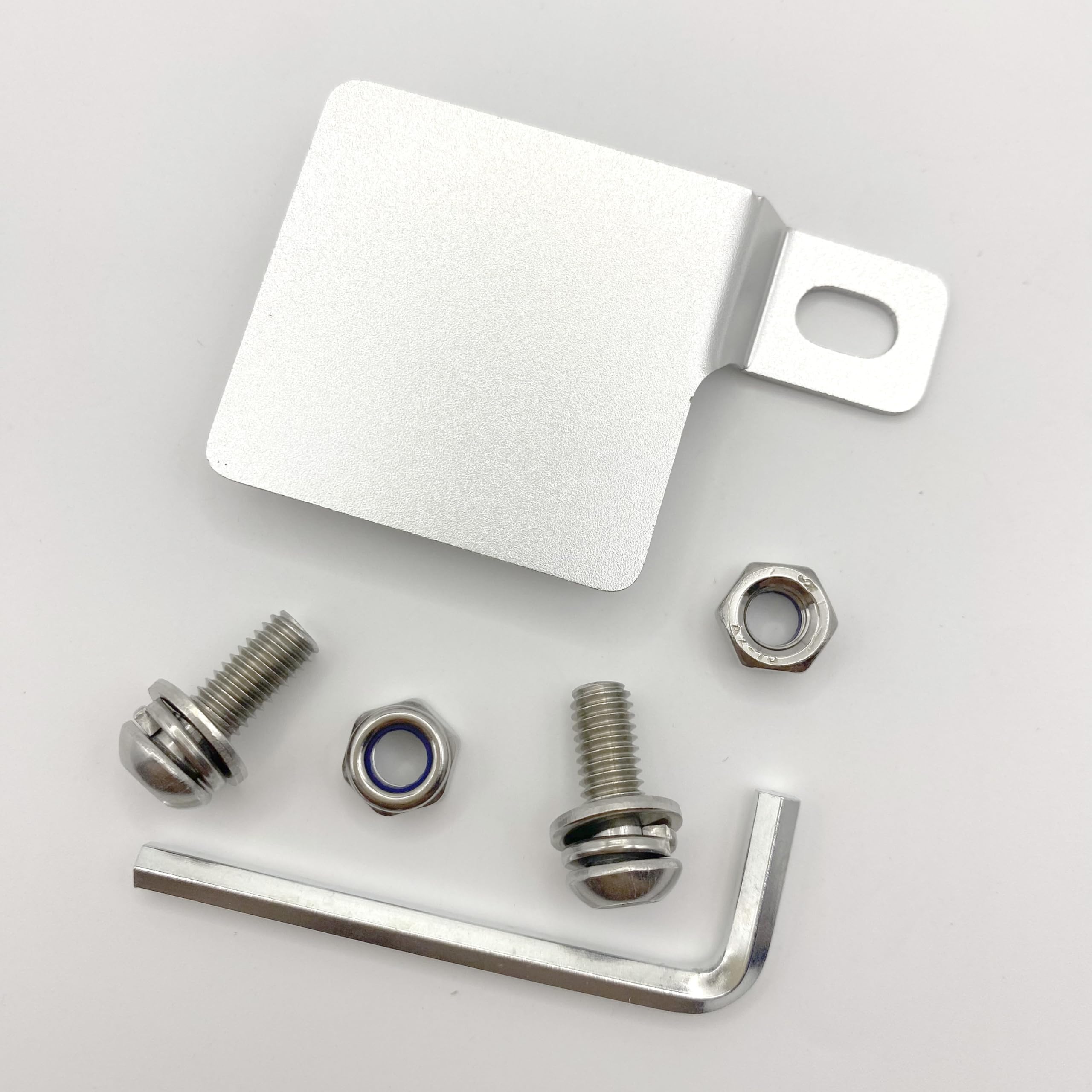 

ASATERU A1P15SN Self-Response Sticker Plate with Steps, For Motorcycles, General Purpose, Resistant Aluminum серебряный