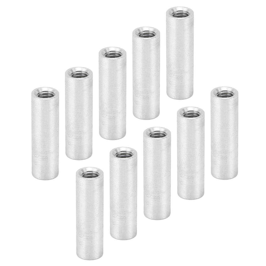 10Pcs Standoff Aluminum Alloy Threaded Round Column Spacer for Quadcopter DIY Model M4x0.7mm22mm