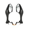 1 Pair Motorcycle Rear View Mirror Angle Adjustable Mirrors With Led Turn Signal Compatible For  Cbr1000rr 2008-2012