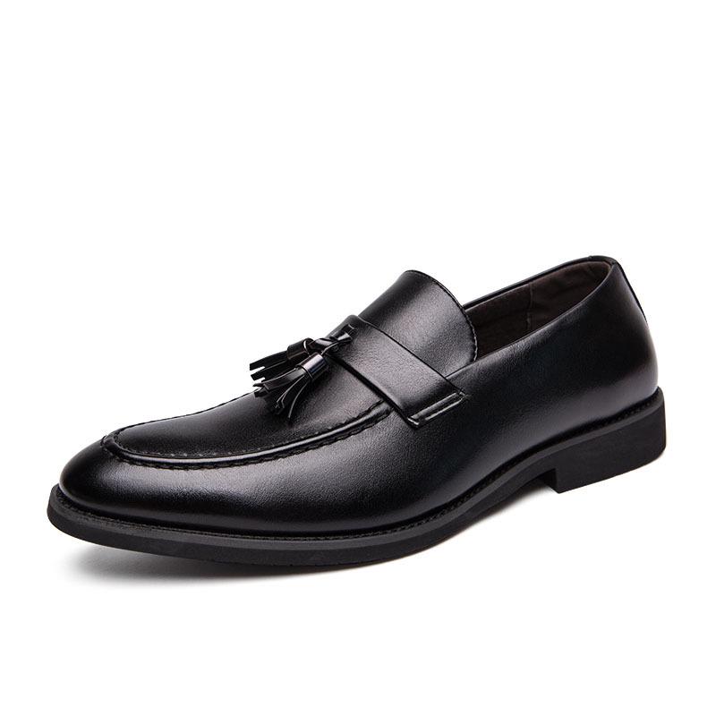 Spring 2023 Men s British Casual Leather Loafers - Large Size 44