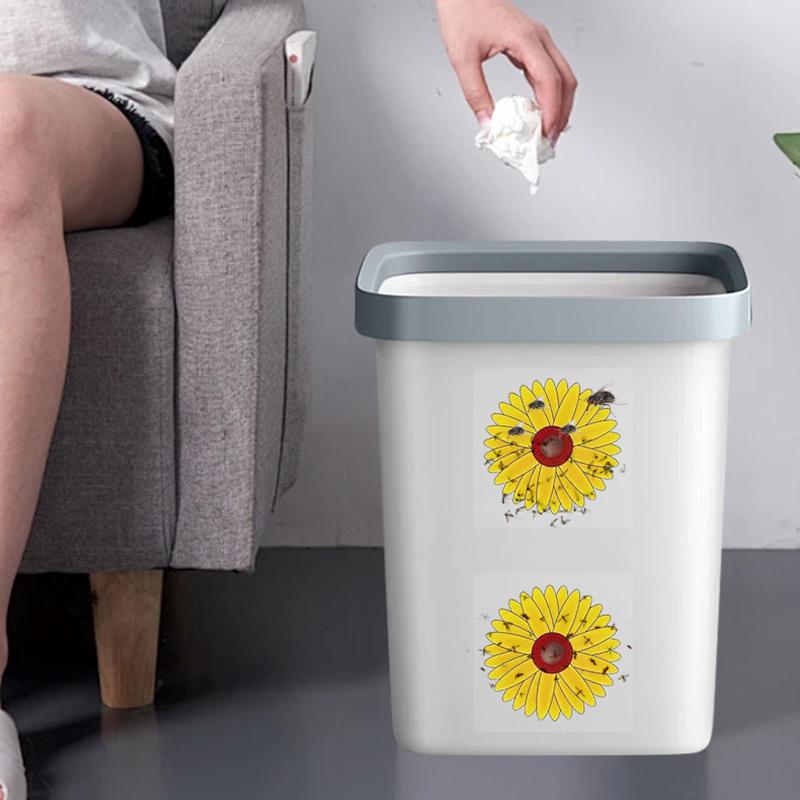 20 Pezzi Trappole per Mosche da Finestra Girasole Adesivi per Mosche Trappole per Insetti da Interno Piante da Interno Cucina Alberi Controllo Parassiti Mosche