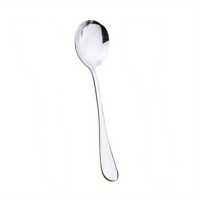1ks Servírovací lžíce, Děrovaná lžíce, Nerezová bufetová restaurační večeřová lžíce, Párty banketové jídelní náčiní, Stříbrná